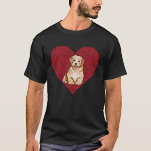 Havanese Valentines Day Dog Love Fingerprint T-Shirt