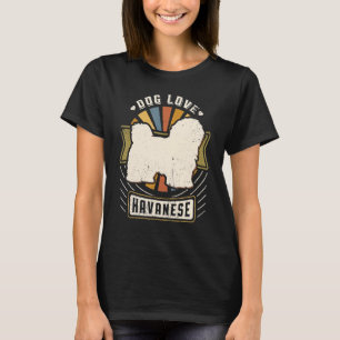 Havanese Vintage Classic Retro Dog T-Shirt