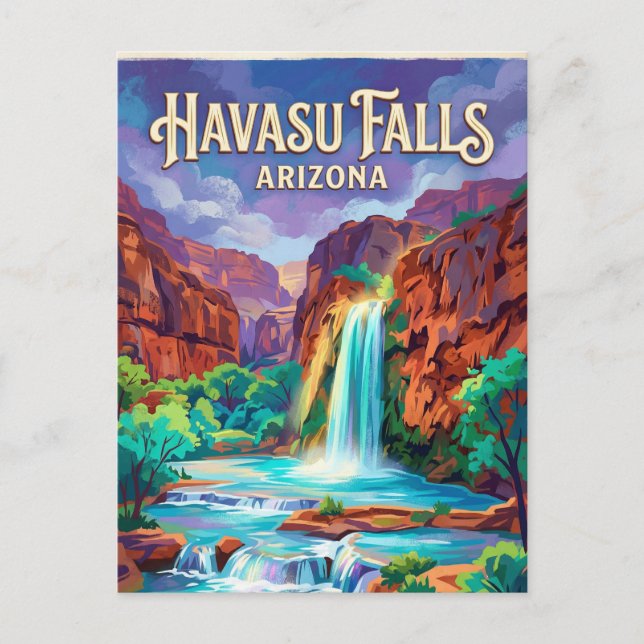 Havasu Falls USA Postcard (Front)
