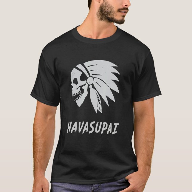 Havasupai Native American Indian Born Freedom Evil T-Shirt (Front)