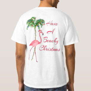 Have A Beachy Christmas Flamingo T-Shirt