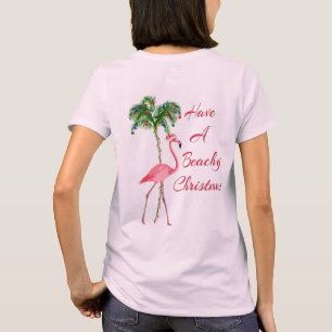 Have A Beachy Christmas Flamingo T-Shirt