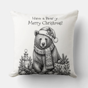 Have a Bear-y Merry Christmas Cushion