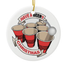 Have a Beery Christmas with Alcohol background