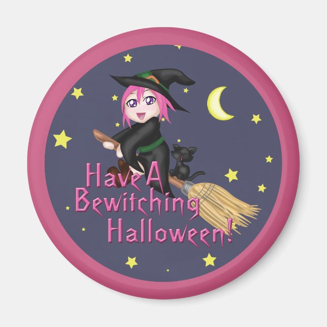 Have A Bewitching Halloween! Magnet (Front)