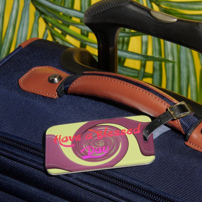 Have a Blessed Day Happy Thanksgiving Luggage Tag (Front Insitu 3)