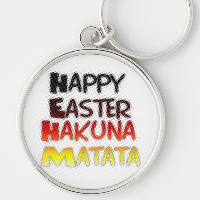 Have a Blessed Happy Easter Holiday Season  Key Ring (Front)