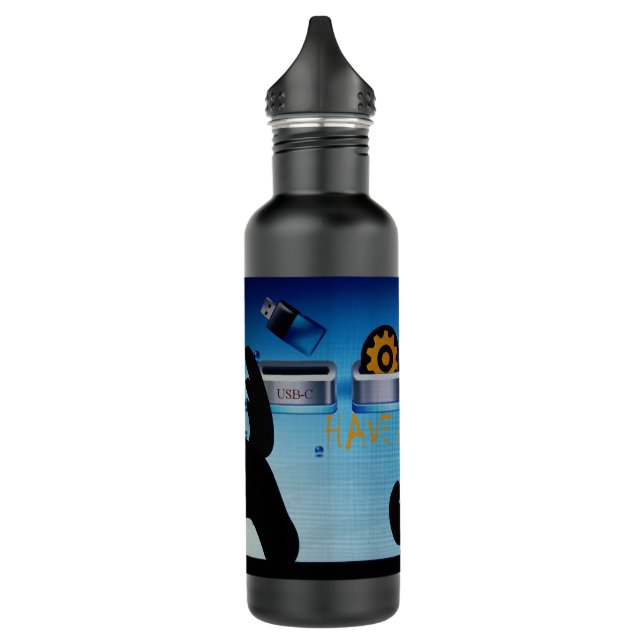 Have a Blessed Merry Christmas – A Festive Digital 710 Ml Water Bottle (Left)