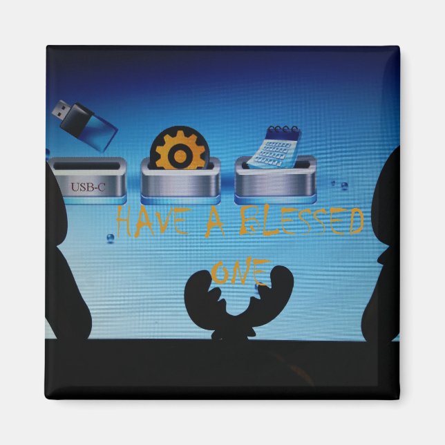 Have a Blessed Merry Christmas – A Festive Digital Magnet (Front)