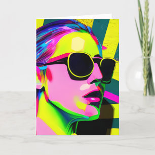 Have a Colourful Birthday Abstract Art Card