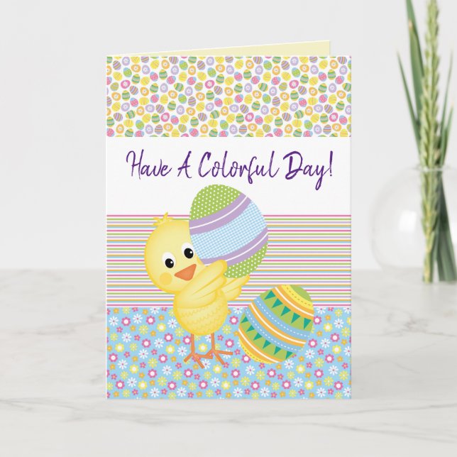 Have A Colourful Day Greeting Card (Front)