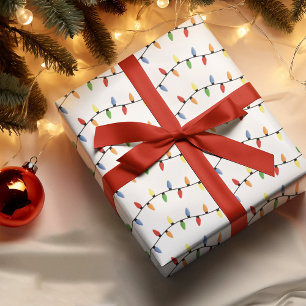 Have A Colourful String Lights Holiday Season Wrapping Paper