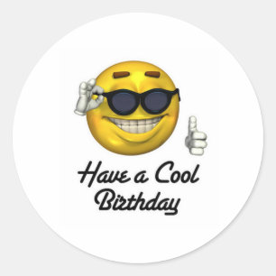 Have a cool birthday sticker