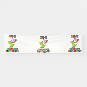 Have A Dinomite Birthday 2.5x10 Vinyl Banner