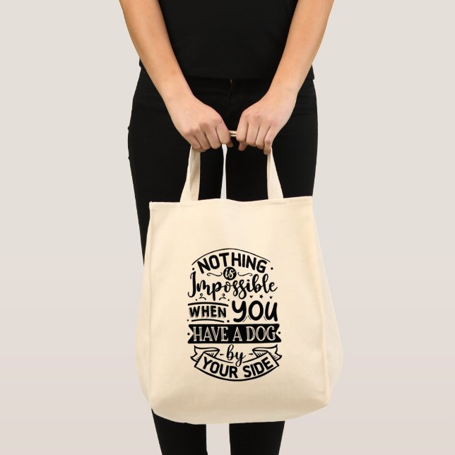 Have a Dog by your Side Quote  Tote Bag (Front (Product))