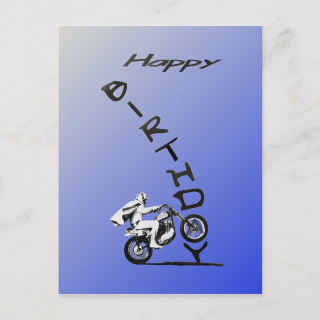HAVE A EVEL BIRTHDAY. POSTCARD (Front)