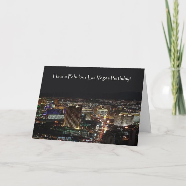 Have a Fabulous Las Vegas Birthday! Card (Front)