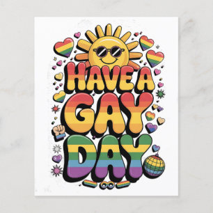 Have a Gay Day LGBT Pride Month Flyer