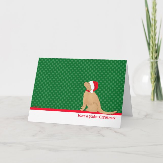 Have a Golden Christmas Green Card (Front)
