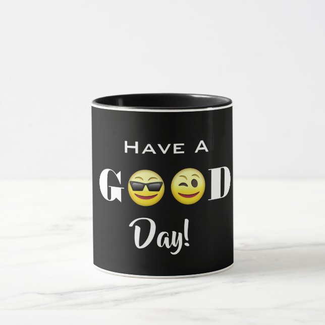 "Have A Good Day" Emojis Mug (Center)