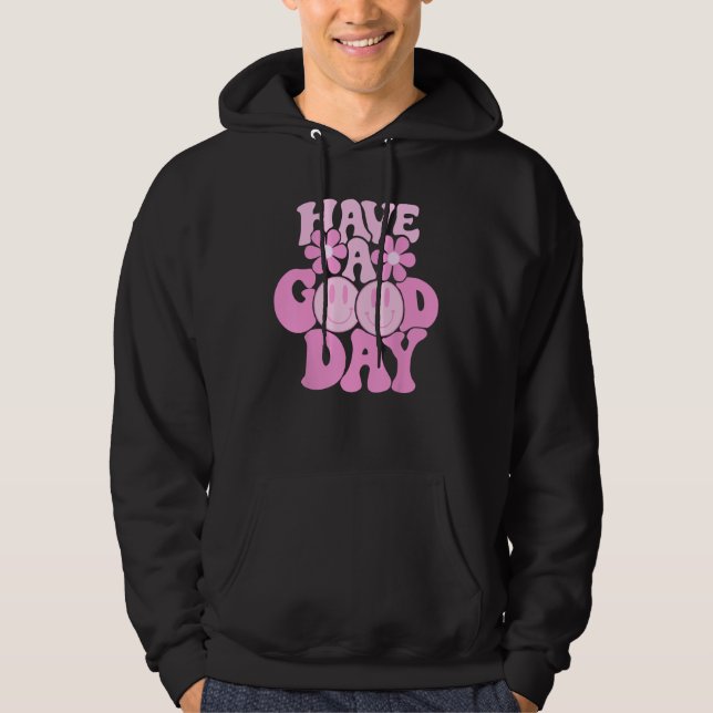 Have A Good Day Retro Tshirt - Smile Face Preppy A (Front)
