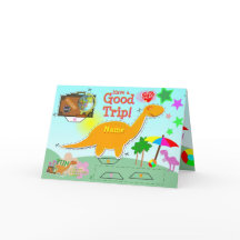 Have a Good Trip Dinosaur Card