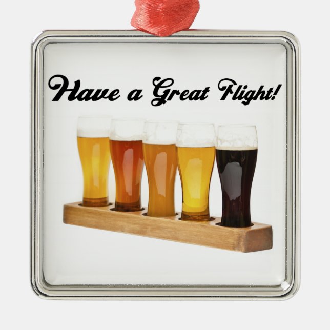 Have a Great Flight Metal Tree Decoration (Front)