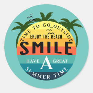 Have a great Summer Time Classic Round Sticker