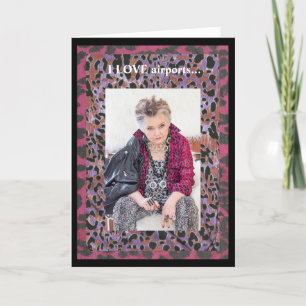 Have a great trip Folded Greeting Card