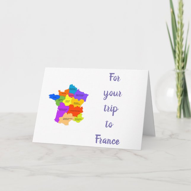 HAVE A "GREAT TRIP" TO  *FRANCE* CARD (Front)