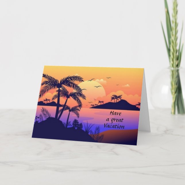 Have a great vacation  card (Front)