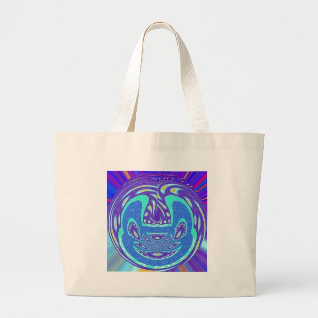 Have a Happy Day Large Tote Bag (Front)