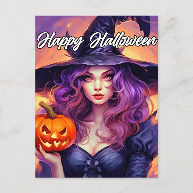 Have A Happy Halloween Postcard (Front)