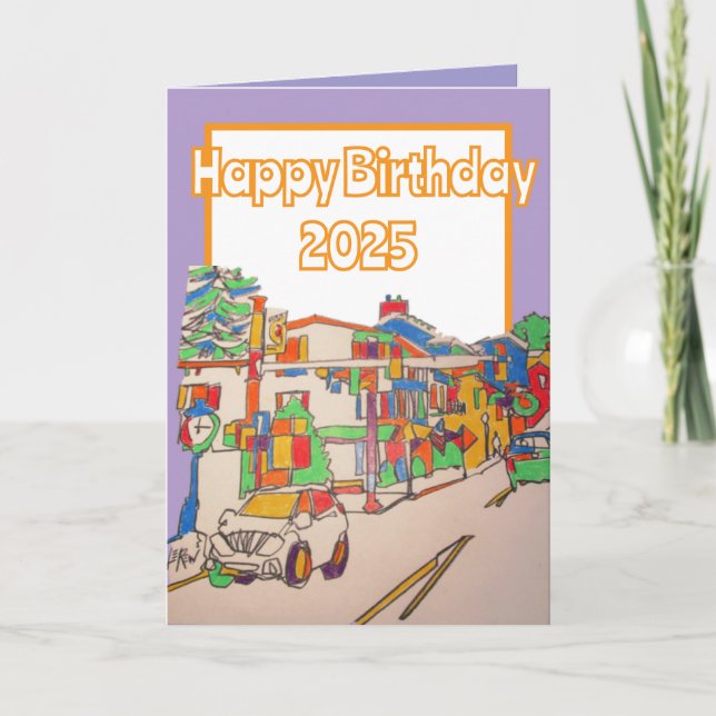 Have A Happy Hometown Birthday Happy Birthday Card (Front)