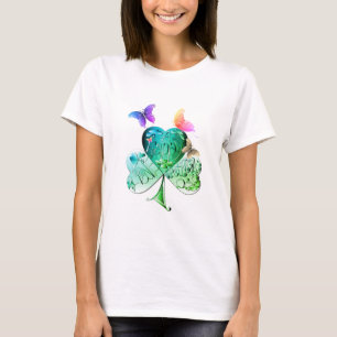 "Have a Happy St. Patrick's Day" Green Shamrock T- T-Shirt