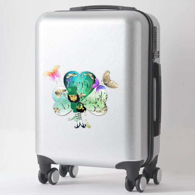 "Have a Happy St. Patrick's Day" Leprechaun  (Suitcase)