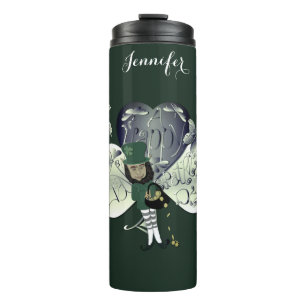"Have a Happy St. Patrick's Day" Leprechaun  Thermal Tumbler