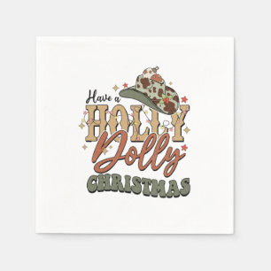 Have A Holly Dolly Christmas Napkin