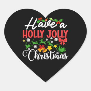 Have A Holly Jolly Christmas-86096 Heart Sticker