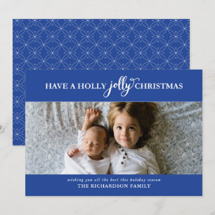 HAVE A HOLLY JOLLY CHRISTMAS FLAT PHOTO HOLIDAY CARD