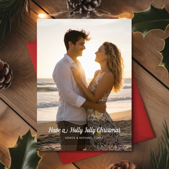 Have a Holly Jolly Christmas — Just the Two of Us Holiday Card (Creator Uploaded)
