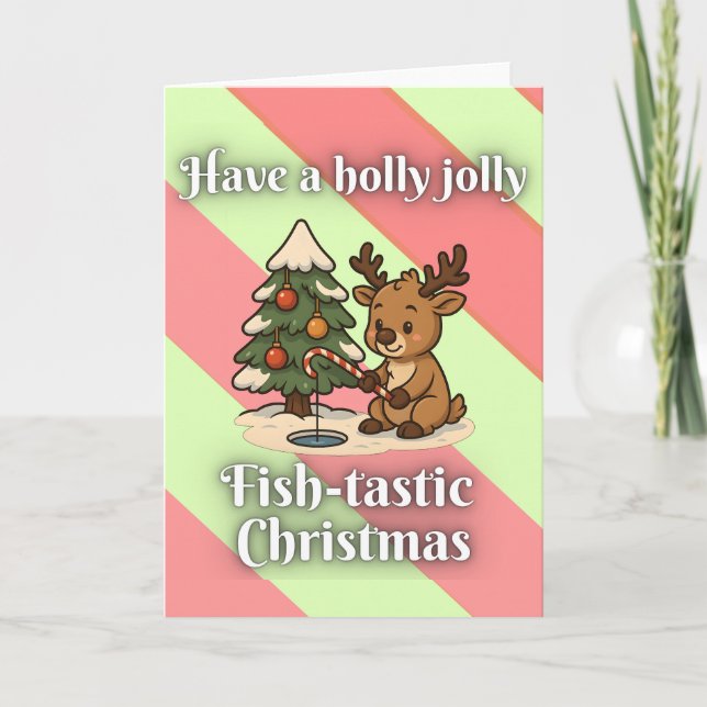 Have a holly jolly fish-tastic Christmas Card (Front)