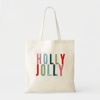 Have A Holly Xmas Jolly Christmas Rainbow Tote Bag