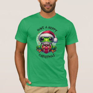 Have a Hoppy Christmas Frog Pun T-Shirt