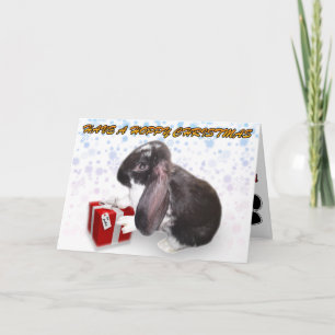 Have A Hoppy Christmas W/ Pika - Rabbit Xmas Card