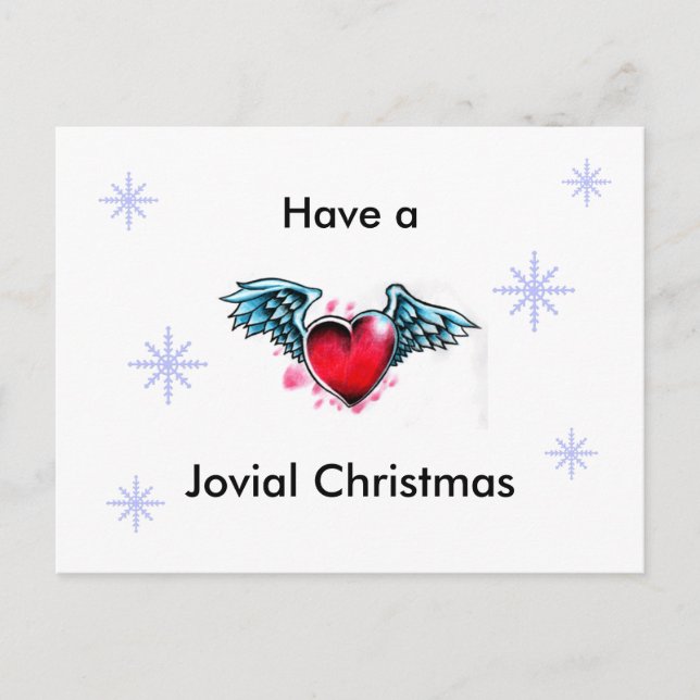 "Have A Jovial Christmas" Post Card (Front)