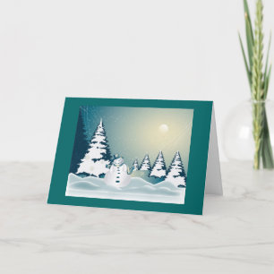 HAVE A JOYOUS HOLIDAY SEASON SNOWMAN CARD