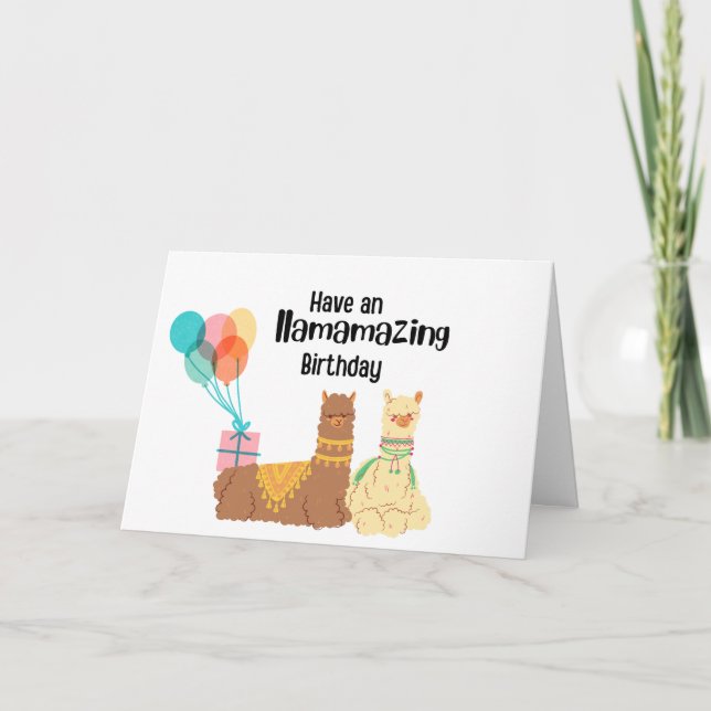Have a Llamazing Birthday Card (Front)
