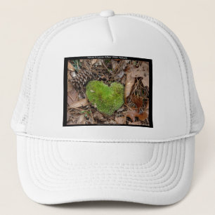 Have a Love Affair with Nature Moss Heart Gifts Trucker Hat