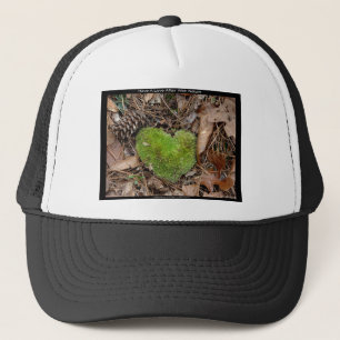 Have a Love Affair with Nature Moss Heart Gifts Trucker Hat